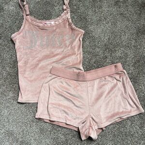 Juicy Couture Pink Velvet Sleepwear Set